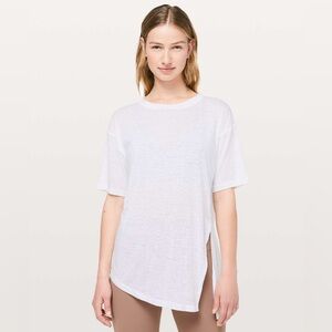 Lululemon Sneak Out Short Sleeve White Women’s Size 10